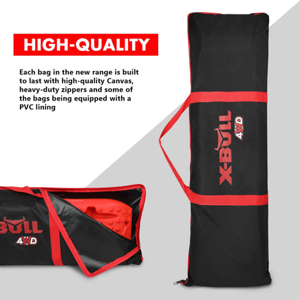 X-BULL Recovery tracks Carry Bag 4x4 Extraction Tred Bag Black Kings Warehouse 