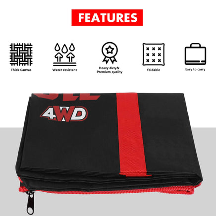 X-BULL Recovery tracks Carry Bag 4x4 Extraction Tred Bag Black Kings Warehouse 