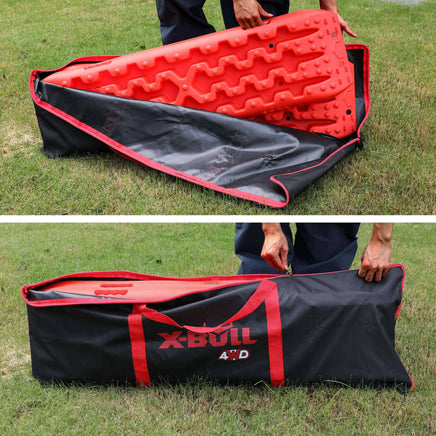 X-BULL Recovery tracks Carry Bag 4x4 Extraction Tred Bag Black Kings Warehouse 