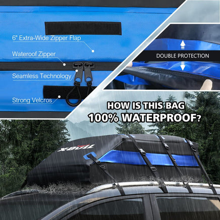 X-BULL Waterproof Car Roof Top Rack Carrier ravel Cargo Luggage Cube Bag Trave Kings Warehouse 