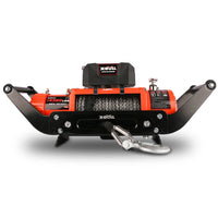 X-BULL Winch Cradle Mounting Plate Bracket Foldable Steel Bar Truck Trailer 4WD Universal For 9000 10000 12000 13000 14500LBS winch Kings Warehouse 