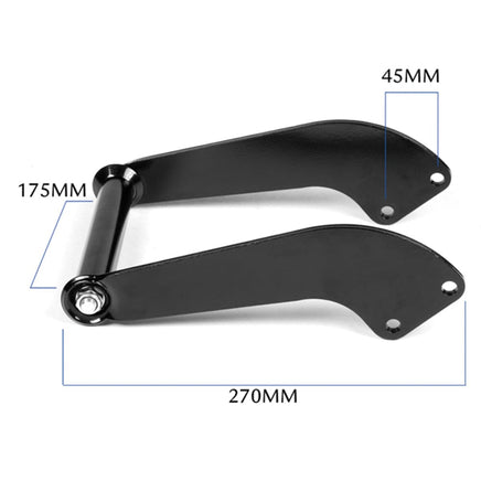 X-BULL Winch Cradle Mounting Plate Bracket Foldable Steel Bar Truck Trailer 4WD Universal For 9000 10000 12000 13000 14500LBS winch Kings Warehouse 