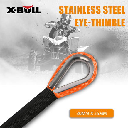 X-BULL Winch Rope Dyneema Synthetic Rope 5.5mm x 13m Tow Recovery Offroad 4wd Kings Warehouse 