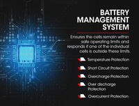 X-CELL 130Ah 12v Lithium Battery LiFePO4 Iron Phosphate Deep Cycle Camping 4WD Kings Warehouse 