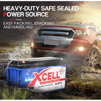 X-Cell 170Ah AGM Battery Deep Cycle 12v Marine Solar Camping Volt Glass 4WD SLA Kings Warehouse 