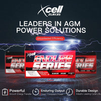 X-CELL AGM Deep Cycle Battery 12V 135Ah Portable Sealed SLA Camping Solar Marine Kings Warehouse 