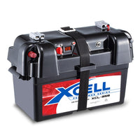 X-CELL Deep Cycle Battery Box Marine Storage Case Boat 12v Camper Camping Power Kings Warehouse 