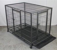 XL Pet Dog Cat Cage Metal Crate Kennel Portable Puppy Cat Rabbit House Kings Warehouse 