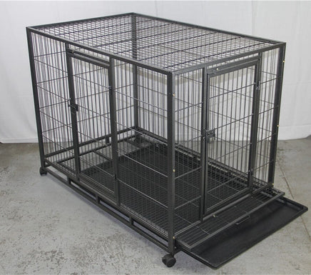 XL Pet Dog Cat Cage Metal Crate Kennel Portable Puppy Cat Rabbit House Kings Warehouse 