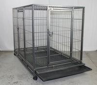 XL Pet Dog Cat Cage Metal Crate Kennel Portable Puppy Cat Rabbit House Kings Warehouse 