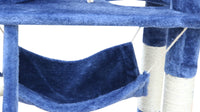 YES4PETS 140 cm Cat Kitten Scratching Post Tree W ladder & Hammock-Blue Kings Warehouse 