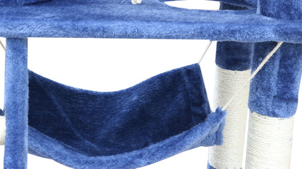 YES4PETS 140 cm Cat Kitten Scratching Post Tree W ladder & Hammock-Blue Kings Warehouse 
