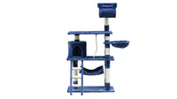 YES4PETS 140 cm Cat Kitten Scratching Post Tree W ladder & Hammock-Blue Kings Warehouse 