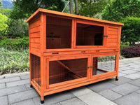 YES4PETS 150 cm XXL Double Storey Rabbit Hutch Guinea Pig Ferret Cage Cat House Kings Warehouse 