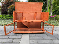 YES4PETS 150 cm XXL Double Storey Rabbit Hutch Guinea Pig Ferret Cage Cat House Kings Warehouse 