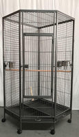 YES4PETS 162cm Large Corner Bird Cage Pet Parrot Aviary Perch Castor Wheel Kings Warehouse 