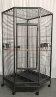 YES4PETS 162cm Large Corner Bird Cage Pet Parrot Aviary Perch Castor Wheel Kings Warehouse 