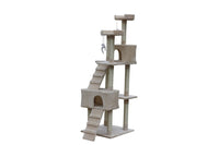 YES4PETS 180 cm Cat Kitten Scratching Post Tree W ladder-Beige Kings Warehouse 