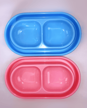 YES4PETS 2 x Large Anti-Ant Pet Plastic Rabbit Dog Feeding Bowls Cat Rabbit Guinea Pig Feeder Kings Warehouse 