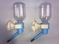 YES4PETS 2 x Pet Hanging Water Bottle No Drip Water Dispenser Rabbit Dog Cat Drinking Bottle-Blue Kings Warehouse 