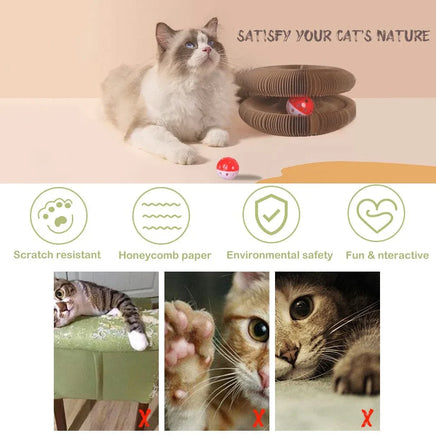 YES4PETS 2 x Small Magic Organ Cat Kitten Scratching Board Toy Play Best Scratcher Kings Warehouse 