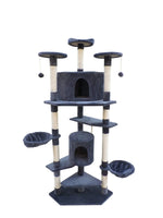 YES4PETS 200 cm Cat Scratching Post Tree Scratcher Corner Tower Furniture- Grey Kings Warehouse 