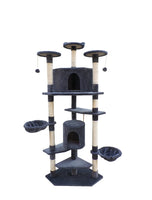 YES4PETS 200 cm Cat Scratching Post Tree Scratcher Corner Tower Furniture- Grey Kings Warehouse 