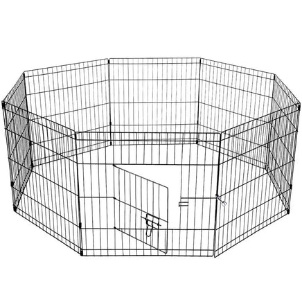 YES4PETS 24' Dog Rabbit Playpen Exercise Puppy Enclosure Fence With Cover Kings Warehouse 