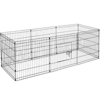 YES4PETS 24' Dog Rabbit Playpen Exercise Puppy Enclosure Fence With Cover Kings Warehouse 