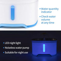 YES4PETS 2.5L Automatic Electric Pet Water Fountain Dog Cat Water Feeder Bowl Dispenser Kings Warehouse 