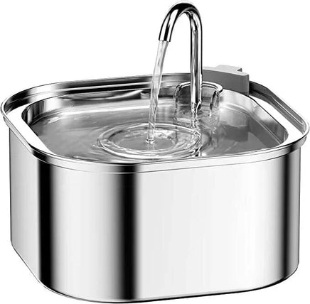 YES4PETS 3.2L Automatic Electric Pet Water Fountain Dog Cat Stainless Steel Feeder Bowl Dispenser Kings Warehouse 