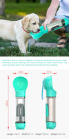 YES4PETS 4 in 1 Portable Pet Dog Puppy Cat Drinking Mug Water Feeder Bottle Valve Travel Bottle Blue Kings Warehouse 