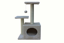 YES4PETS 71cm Beige Cat Scratching Tree Scratcher Post Pole Furniture Gym House Kings Warehouse 