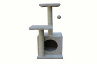 YES4PETS 71cm Beige Cat Scratching Tree Scratcher Post Pole Furniture Gym House Kings Warehouse 