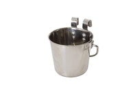 YES4PETS 946ml Stainless Steel Pet Parrot Feeder Dog Cat Bowl Water Bowls Flat Sided Bucket with Riveted Hooks Kings Warehouse 