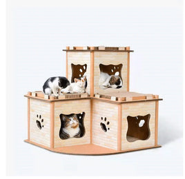 YES4PETS Cat Cardboard House Tower Condo Scratcher Pet Post Pad Mat Furniture Kings Warehouse 