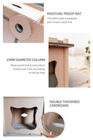 YES4PETS Cat Cardboard House Tower Condo Scratcher Pet Post Pad Mat Furniture Kings Warehouse 