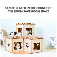 YES4PETS Cat Cardboard House Tower Condo Scratcher Pet Post Pad Mat Furniture Kings Warehouse 