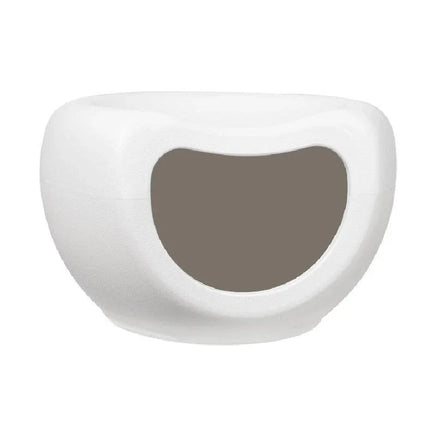 YES4PETS Cat Kitten Bed Cave Small Dog House Kennel Plastic Pet Pod Bedding Igloo White Kings Warehouse 