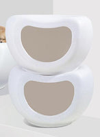 YES4PETS Cat Kitten Bed Cave Small Dog House Kennel Plastic Pet Pod Bedding Igloo White Kings Warehouse 