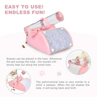 YES4PETS Cat Play Box Kit Pet Toy Kitten Toys Interactive Ball Peek Hunting Toy-Pink Kings Warehouse 