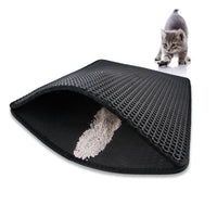 YES4PETS Double Layer Cat Litter Tray Trap Mat Catch Cat Litter House Box Pad Toilet Mat Kings Warehouse 