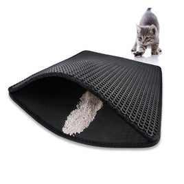 YES4PETS Double Layer Cat Litter Tray Trap Mat Catch Cat Litter House Box Pad Toilet Mat Kings Warehouse 