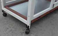 YES4PETS Double Storey Large Rabbit Hutch Guinea Pig Cage , Ferret Cage With Pull Out Tray On Wheels Kings Warehouse 