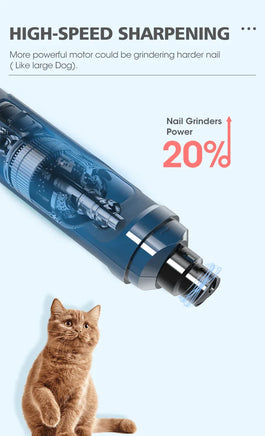 YES4PETS Electric Pet Dog Cat Quiet Nail Grinder Clipper Cutter Grooming Trimmer Kings Warehouse 