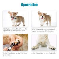YES4PETS Electric Pet Dog Cat Quiet Nail Grinder Clipper Cutter Trimmer Grooming Care Kings Warehouse 