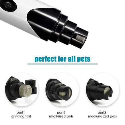 YES4PETS Electric Pet Dog Cat Quiet Nail Grinder Clipper Cutter Trimmer Grooming Care Kings Warehouse 