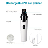 YES4PETS Electric Pet Dog Cat Quiet Nail Grinder Clipper Cutter Trimmer Grooming Care Kings Warehouse 