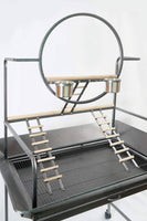 YES4PETS Large Bird Cage Parrot Playpen Gym Toy Stand With Ladder On Wheels Kings Warehouse 