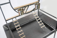 YES4PETS Large Bird Cage Parrot Playpen Gym Toy Stand With Ladder On Wheels Kings Warehouse 